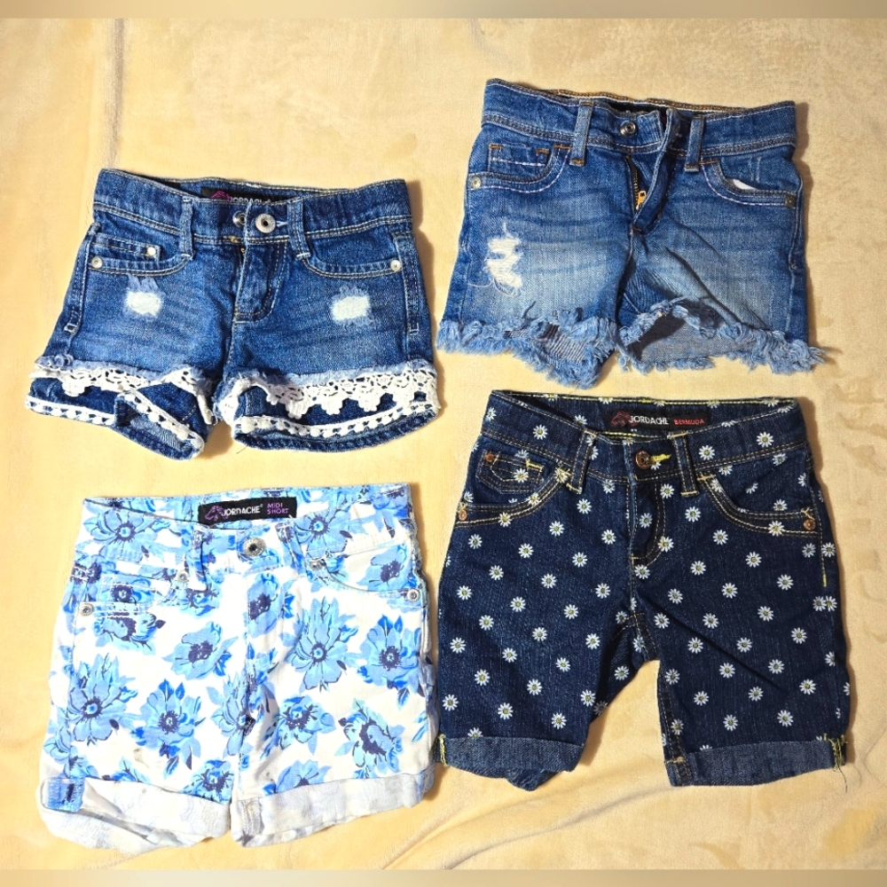 Set of Four Stylish Denim Shorts
